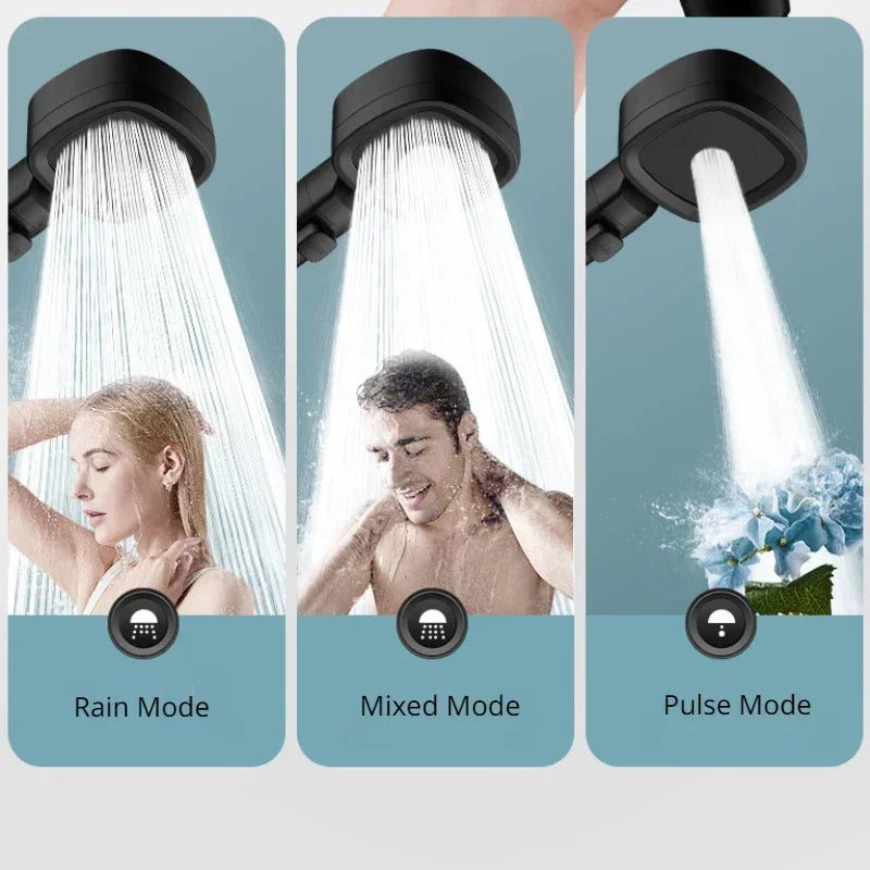 Shower Booster Showerhead Strong Pressure Shower Head Bathroom