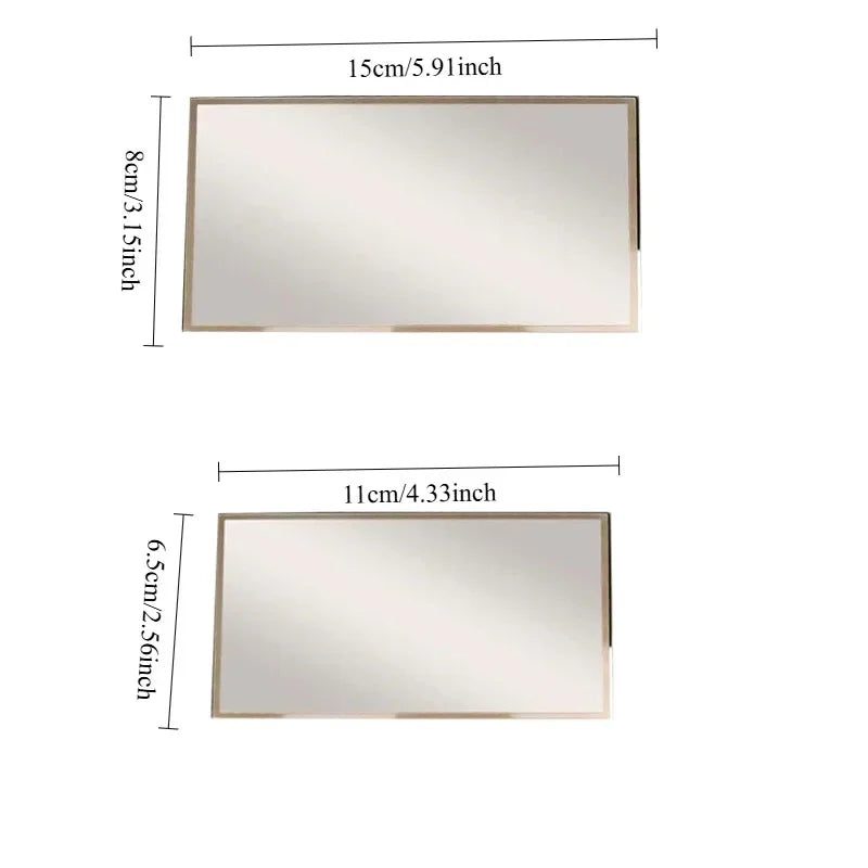 Car Sun Visor Mirror Stainless Steel Hd Car