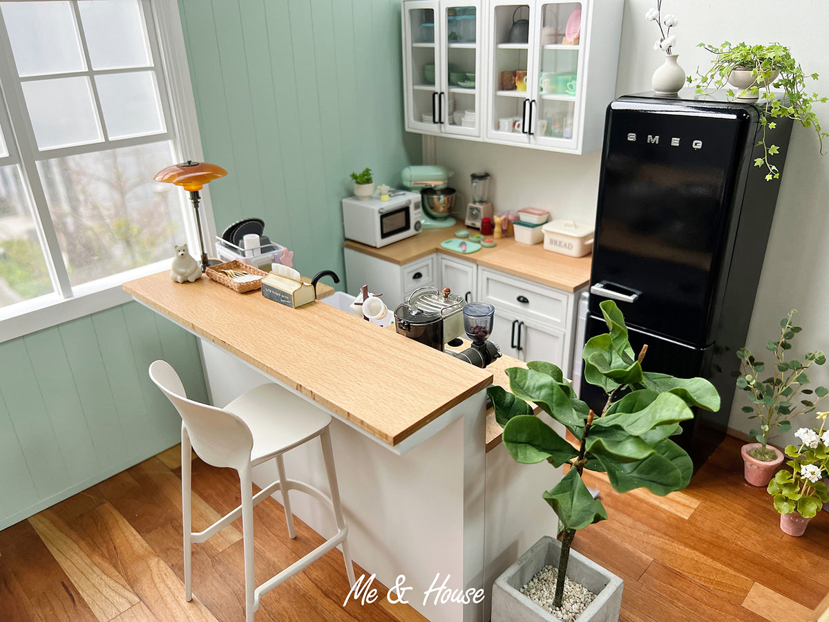 1/6 Scale Dollhouse Miniature Furniture Wooden Shelf Cabinet