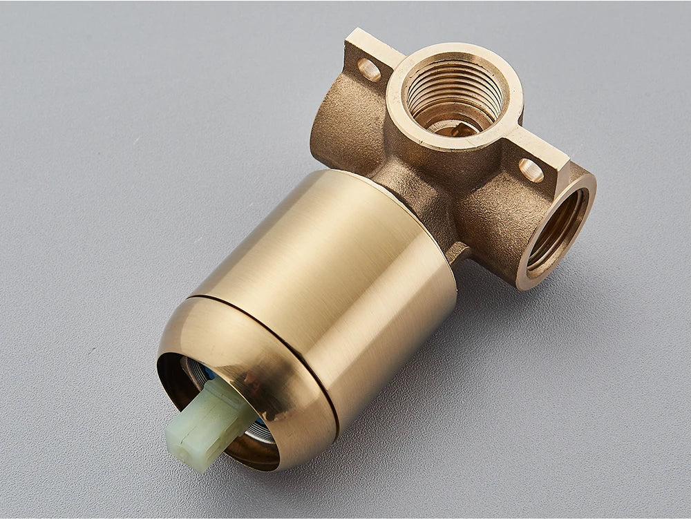 Brushed Gold Handheld Shower Bathroom Shower Faucet &