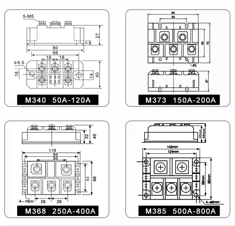 Mds 100a 150a 200a 1600v Mds100a1600v Mds150a1600v 3-Phase