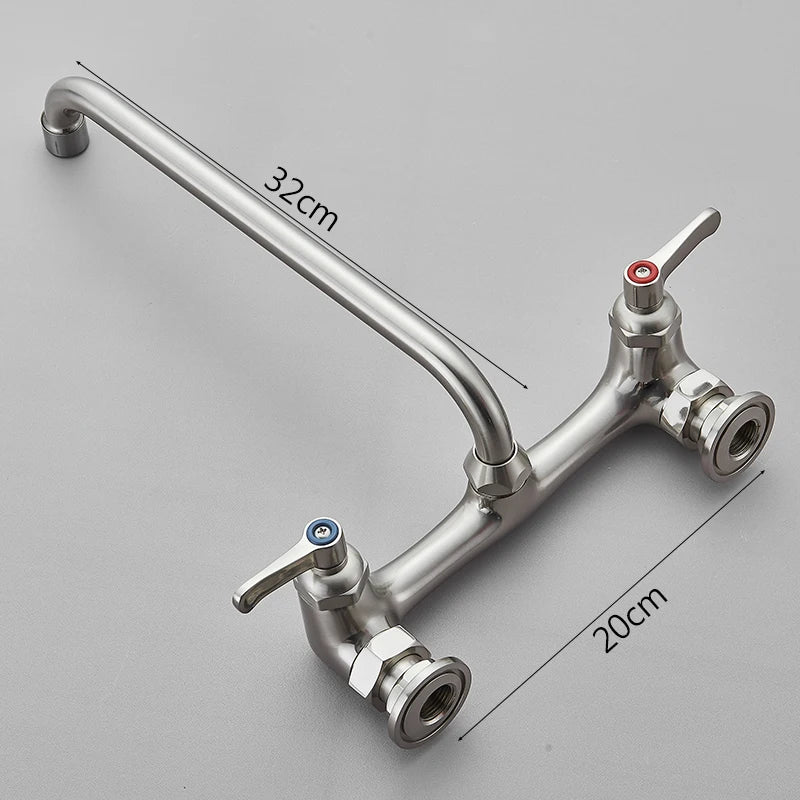 Bathroom Basin Faucet Wall Mounted 360 Degree Rotate