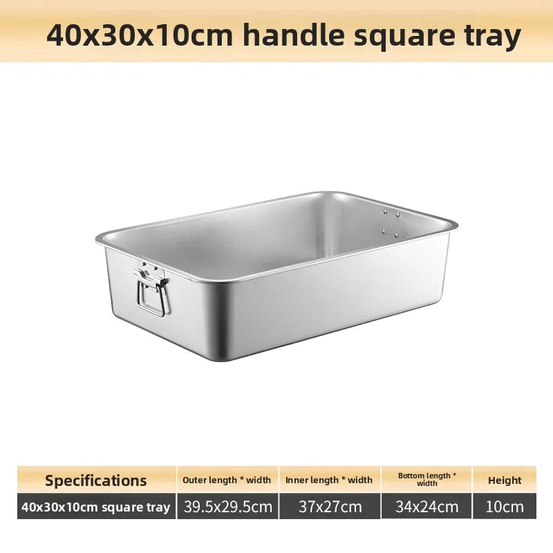 Stainless Steel 304 Deepened Square Basin Rectangular Box