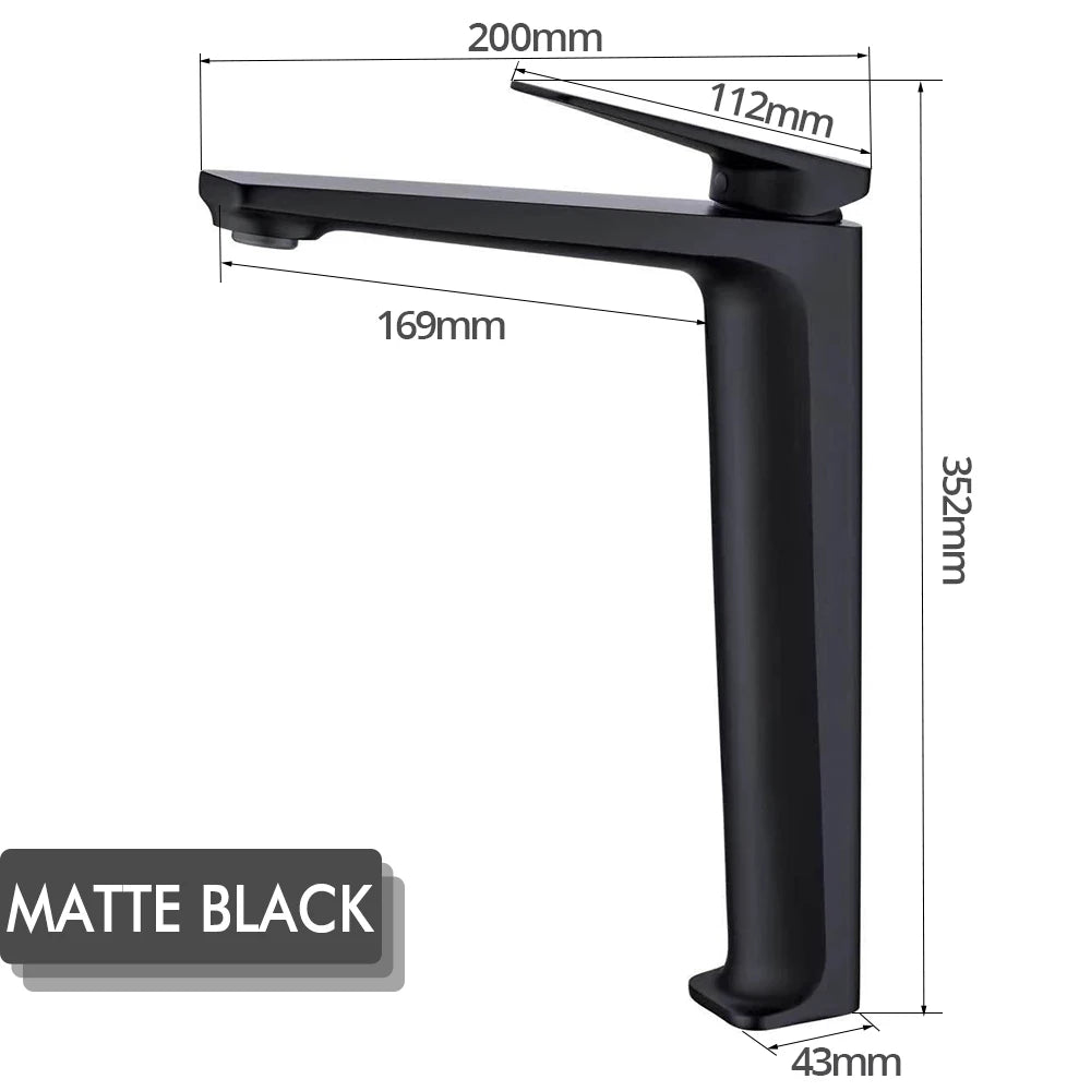 Bathroom Sink Faucet Deck Mount Brass Cold Mixer