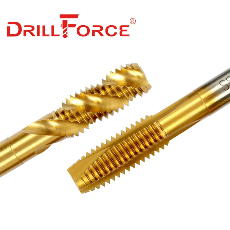 Drillforce Cobalt Screw Thread Tap Drill Bits Spiral