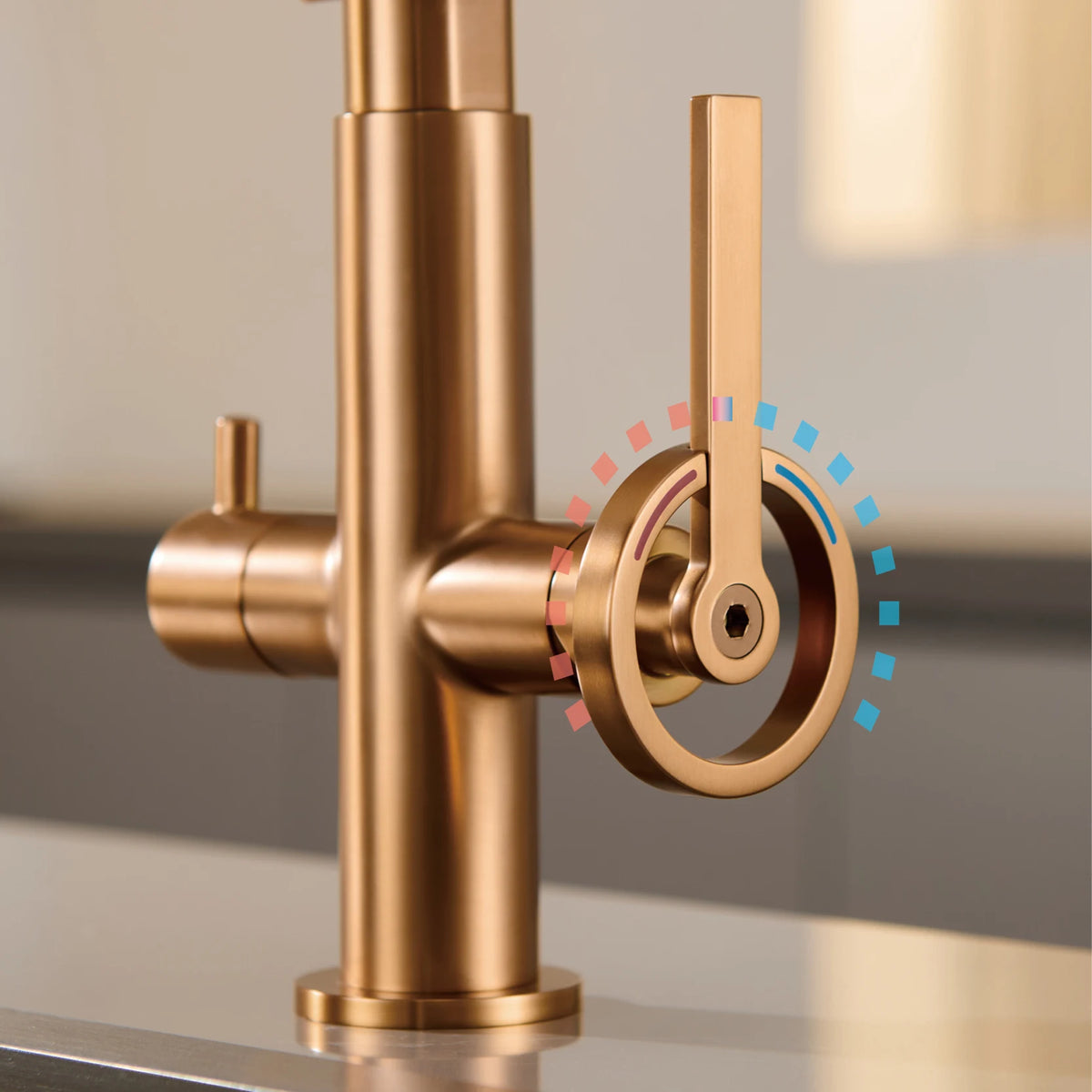 Gun Gray Brass Island Style Faucet Filtered Water
