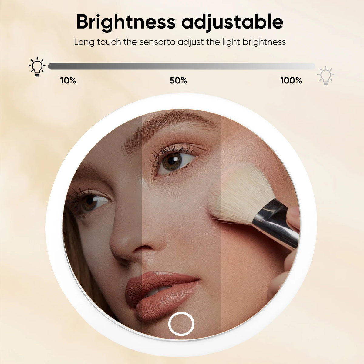 30x Magnifying Vanity Mirror Lights Touch Screen Led
