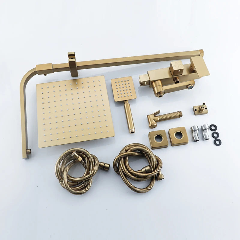 Cold Bathroom Shower Stainless Steel Bathroom Faucet System