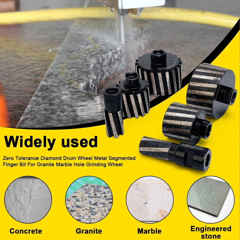 D25mm-75mm Resin Filled Diamond Drum Wheel Tolerance Wheel/Drum