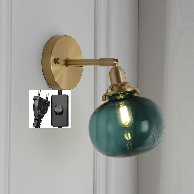 Iwhd Pull Chain Nordic Modern Wall Lamp Sconce