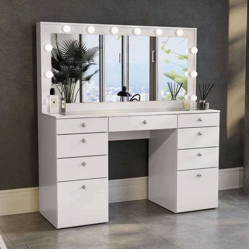 Led Makeup Mirror Colors Light Desktop Vanity Mirror