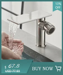 Becola Brushed Gold Basin Faucet Black Bathroom Mixer