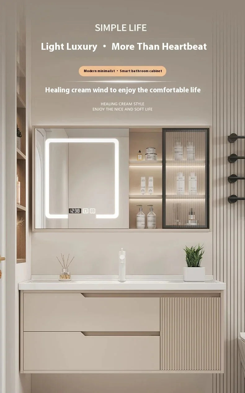 Modern Basin Bathroom Cabinet Combination Sink Minimalist