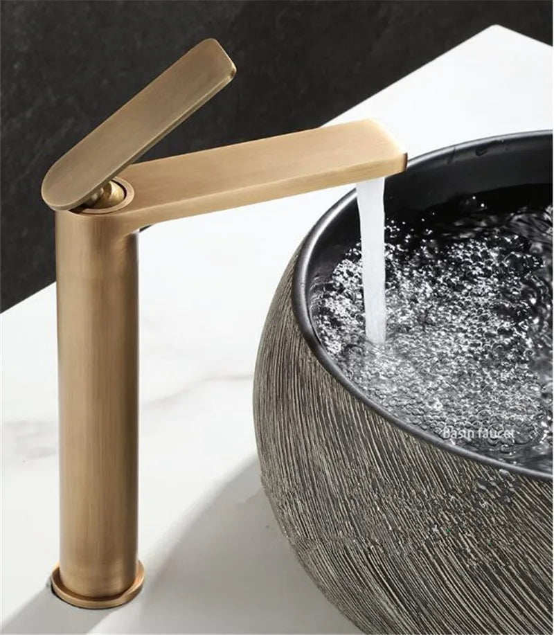 Basin Faucets Antique Bronze Bathroom Faucet & Cold