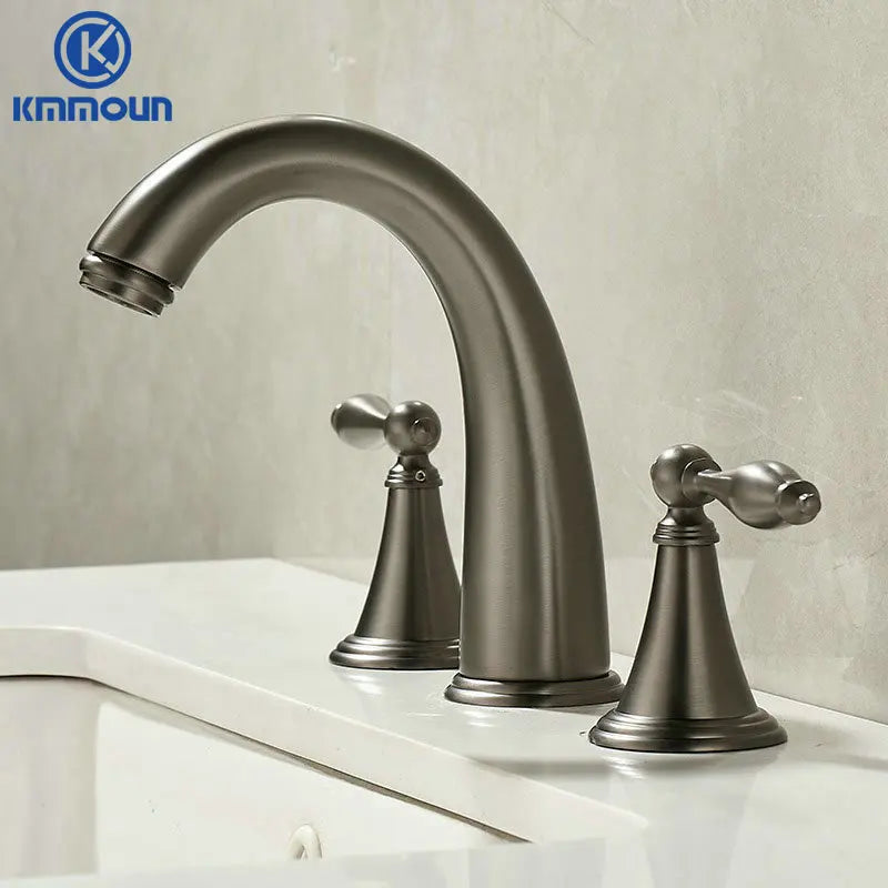 Deck Mounted Fixed Spout Bathroom Basin Faucet Hole