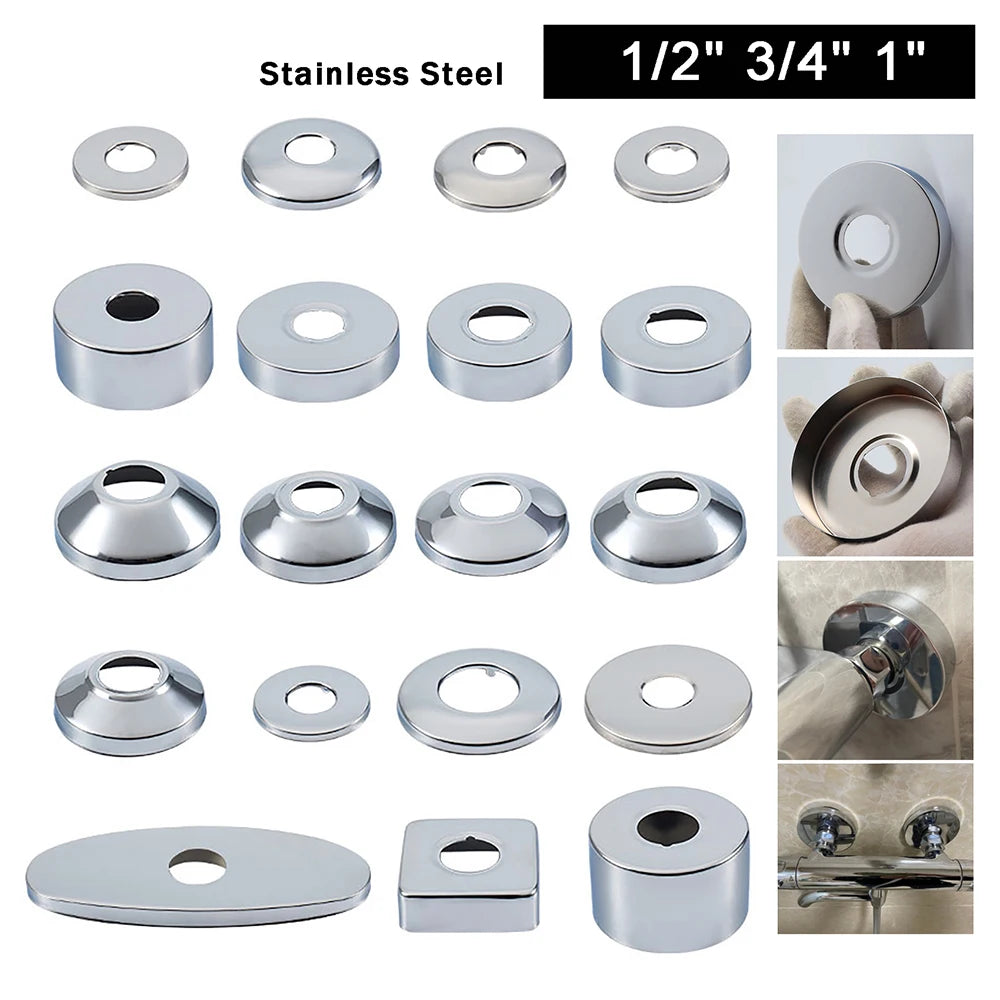 1pcs Stainless Steel Water Pipe Wall Covers Shower