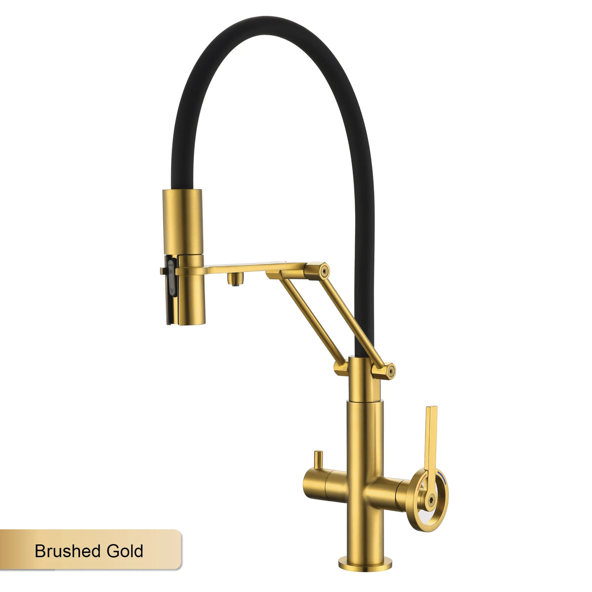 Gun Gray Brass Island Style Faucet Filtered Water
