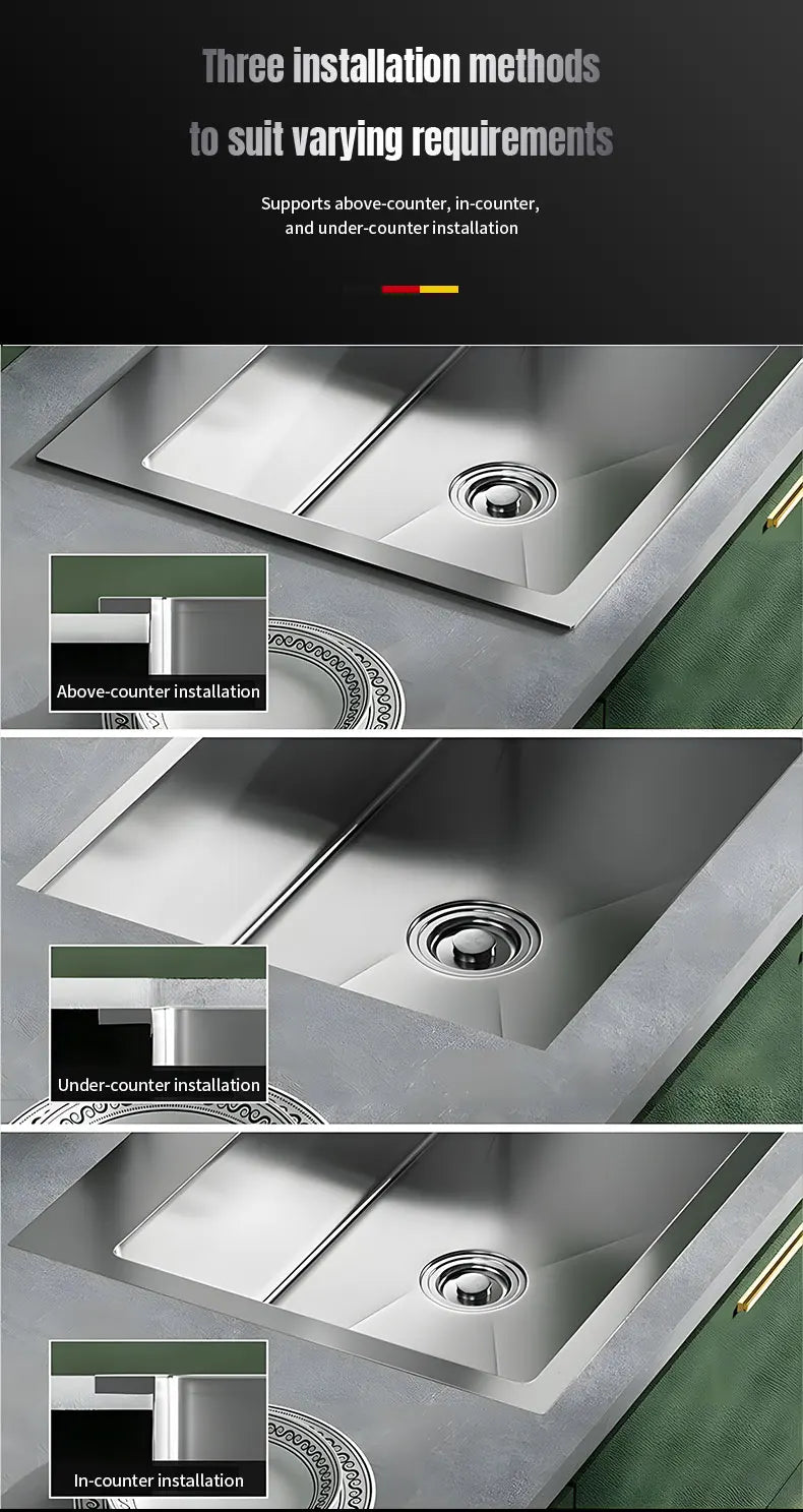 Multi-Functional Large-Capacity 304 Stainless Steel Rectangular