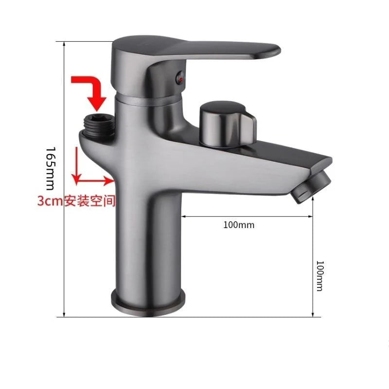 Bathroom Basin Faucet Cold Mixer Tap Shower Switchable