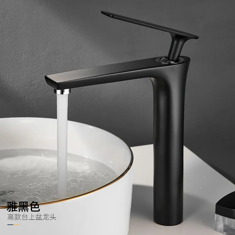 All Copper Black Gold Basin Faucet Sink Faucet