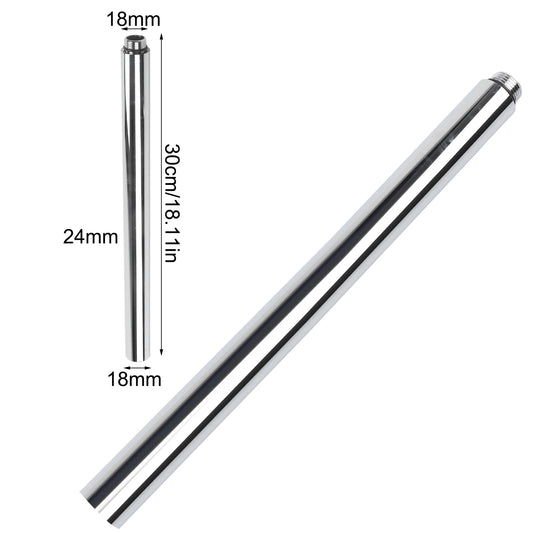 30cm Shower Extender Bathtub Shower System Black Grey