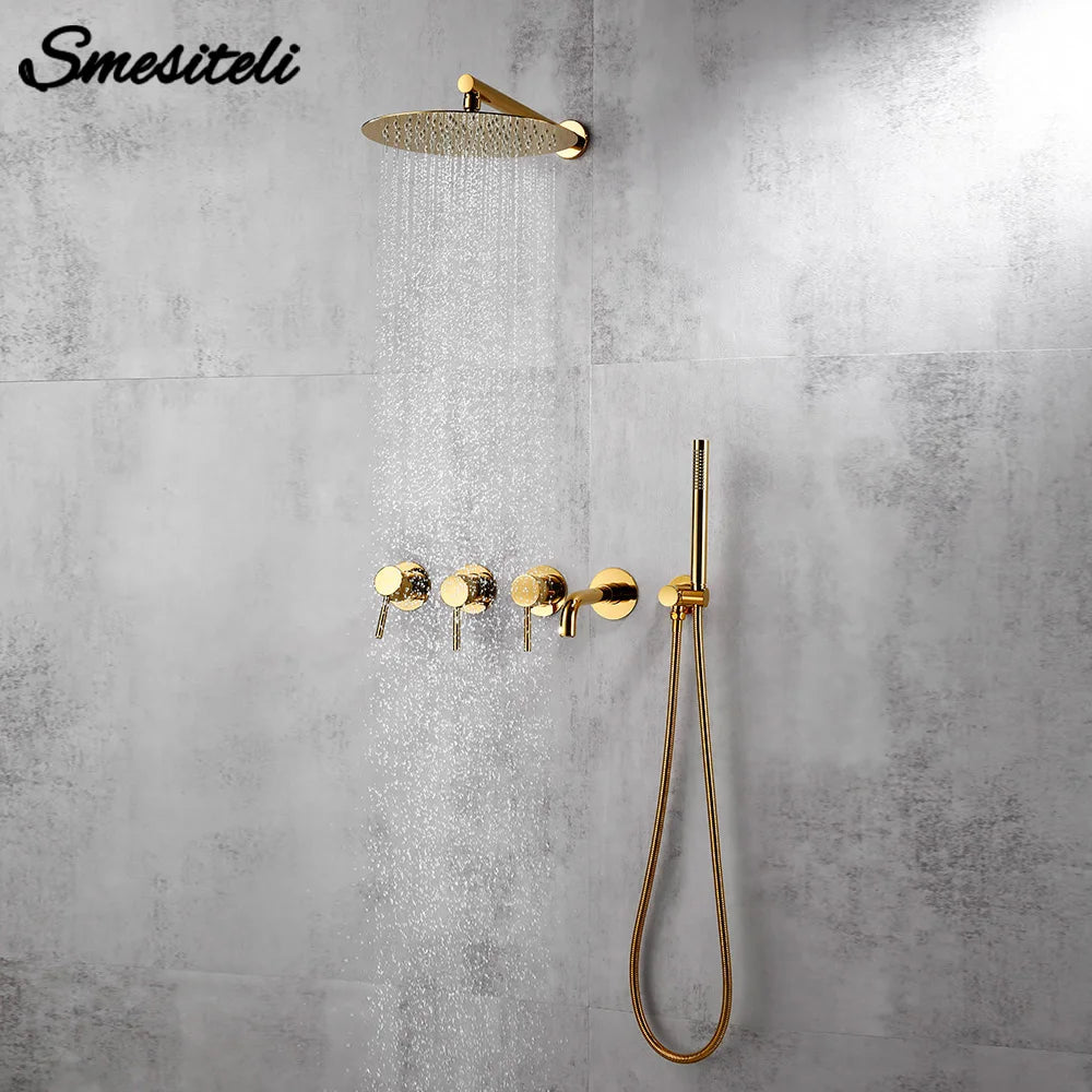 Bathroom Shower Faucet Bathroom Mixer Tap Bathtub Brass