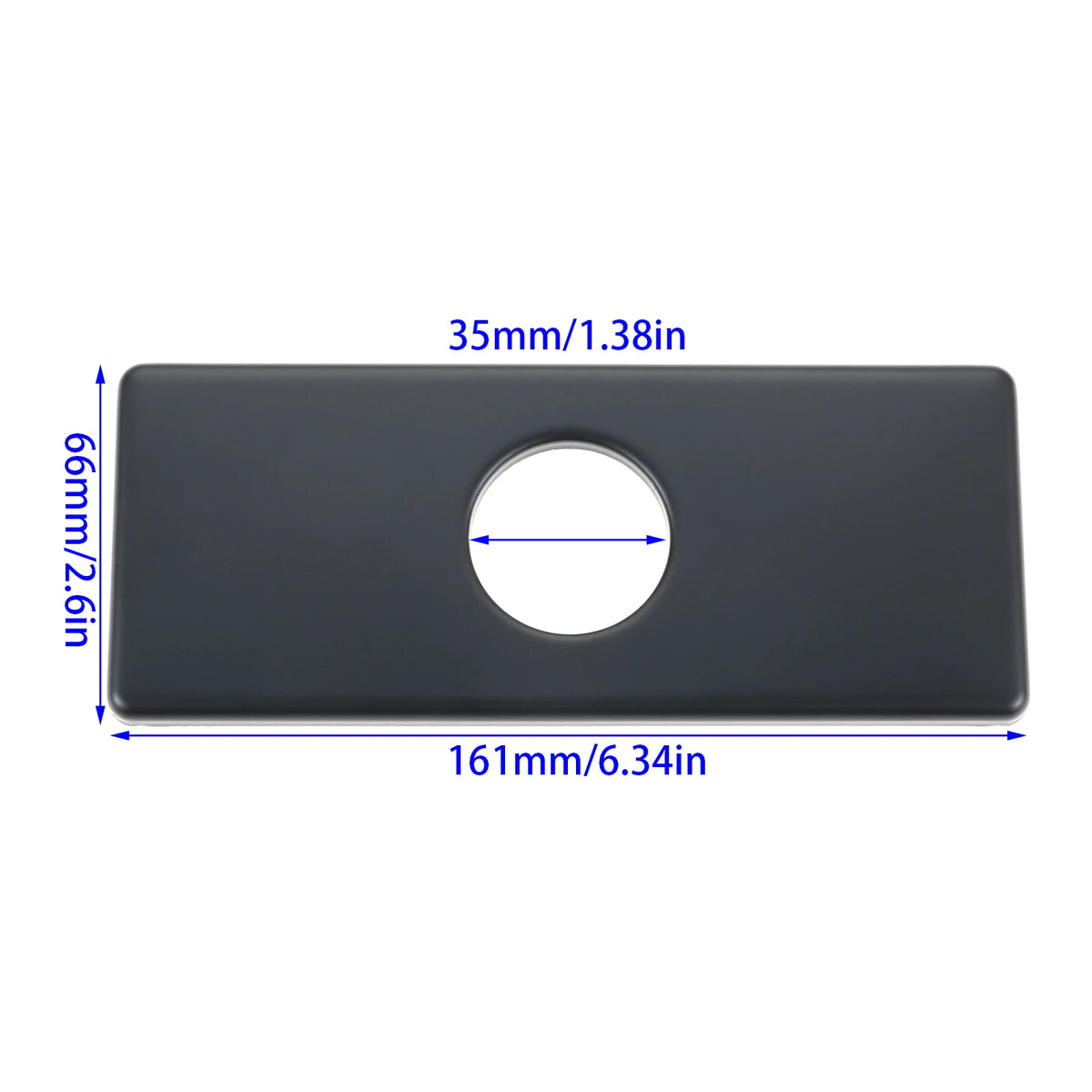 1pc Faucet Cover Plate Stainless Steel Deck Plate