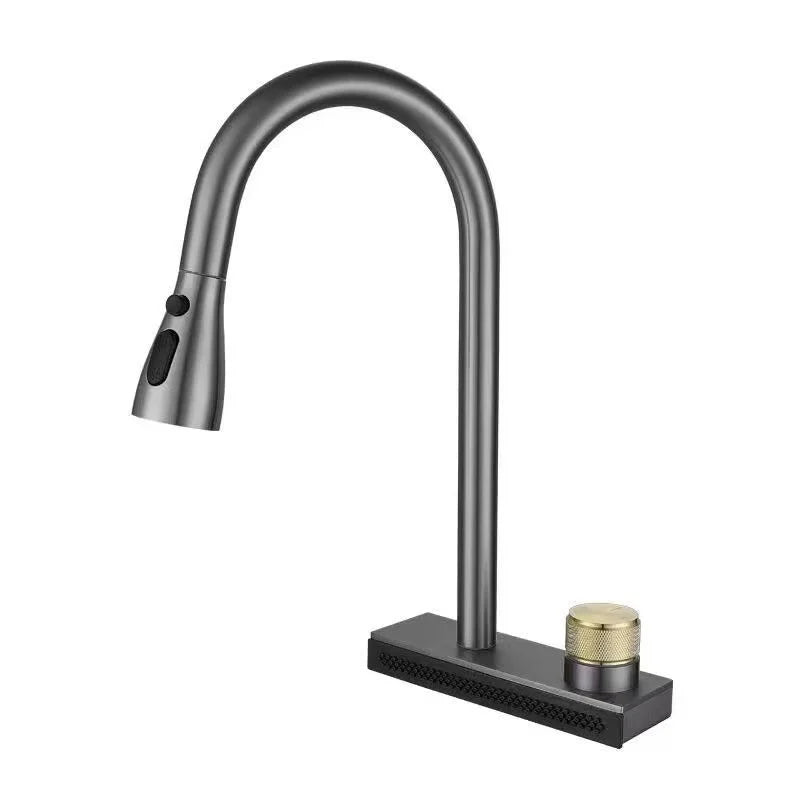Popular Waterfall Faucet 304 Stainless Steel Cold Rainfall