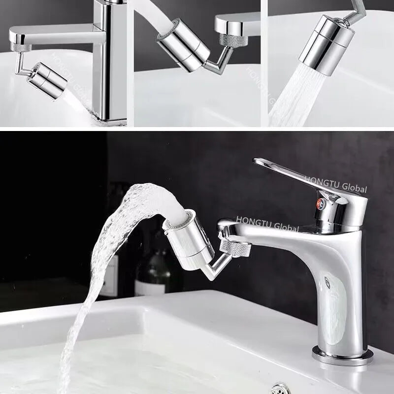 360 Rotary Faucet Spray Head Filter Washbasin Splash