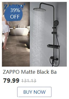 Zappo Shower Panel Tower System Led Rainfall Waterfall