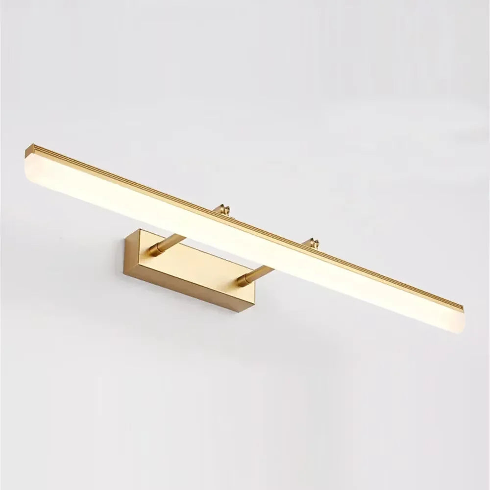 Led Simple Modern Waterproof Anti-Fog Retractable Mirror