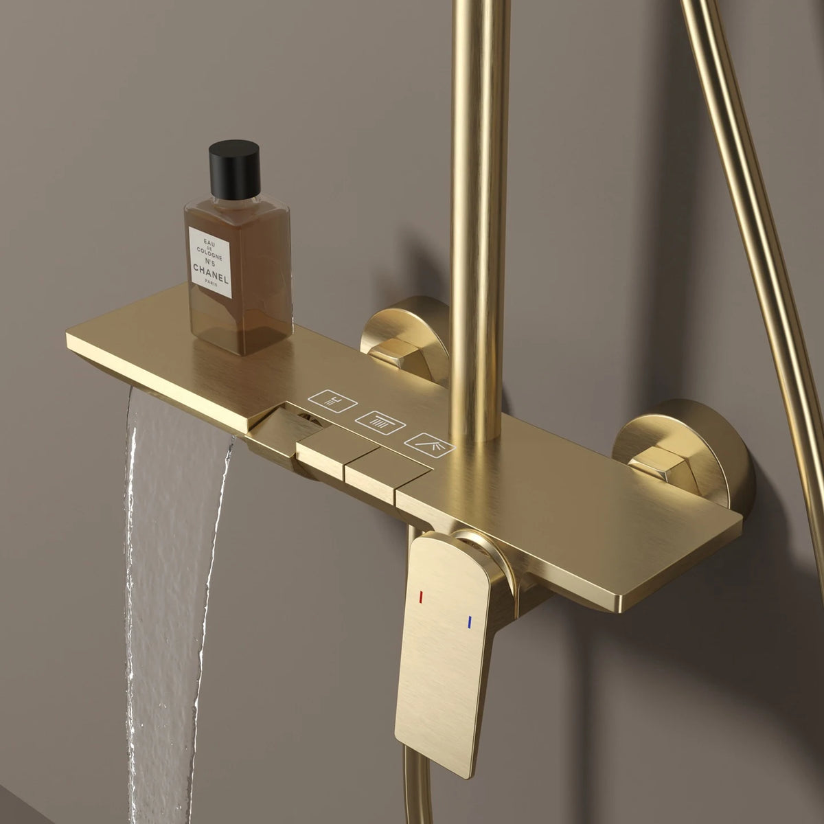 Newly Piano Bathroom Shower Premium Brass Cold Bathroom