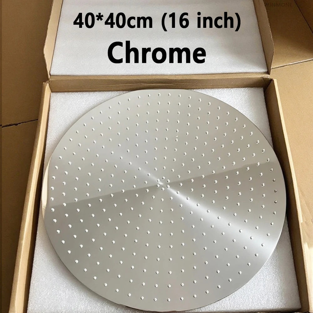 Square Round 16/20/24 Inch Bathroom Shower Head Ultra-Thin