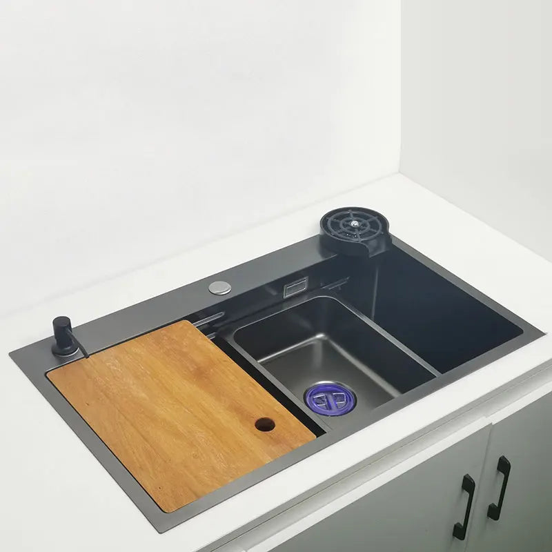 Nano Sink Matte Black Above Mount Washing Basin