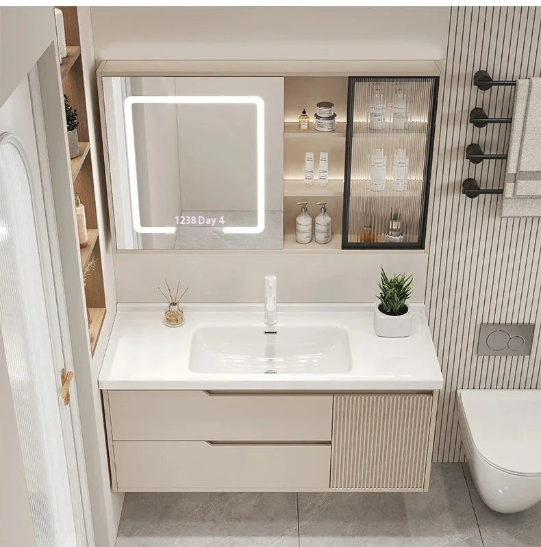 Modern Basin Bathroom Cabinet Combination Sink Minimalist