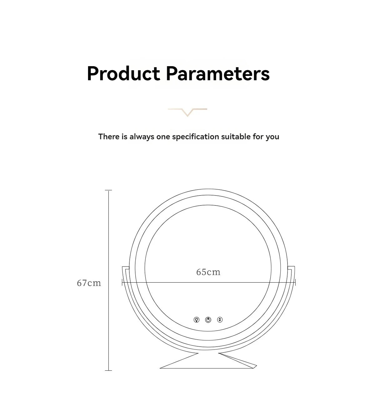 Beauty Mirror Smart Circle Internet Celebrity Bedroom Mirror
