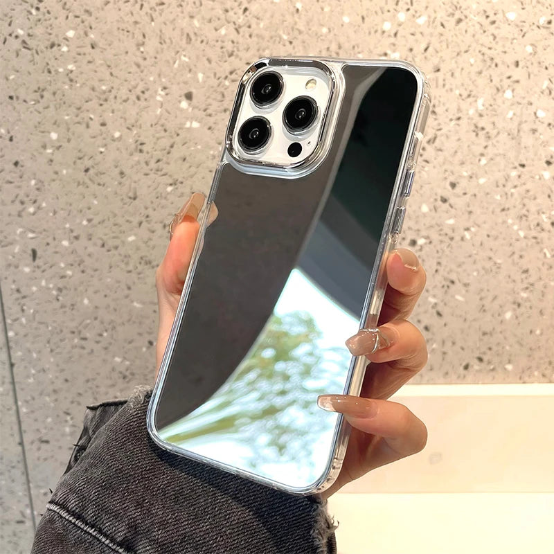 Luxury Acrylic Makeup Mirror Phone Case Iphone 17