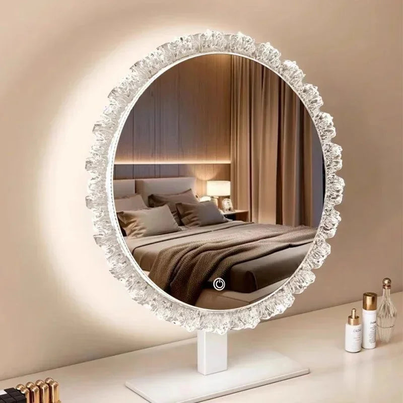 43x50cm Smart Led Sunflower Vanity Makeup Mirror Desktop
