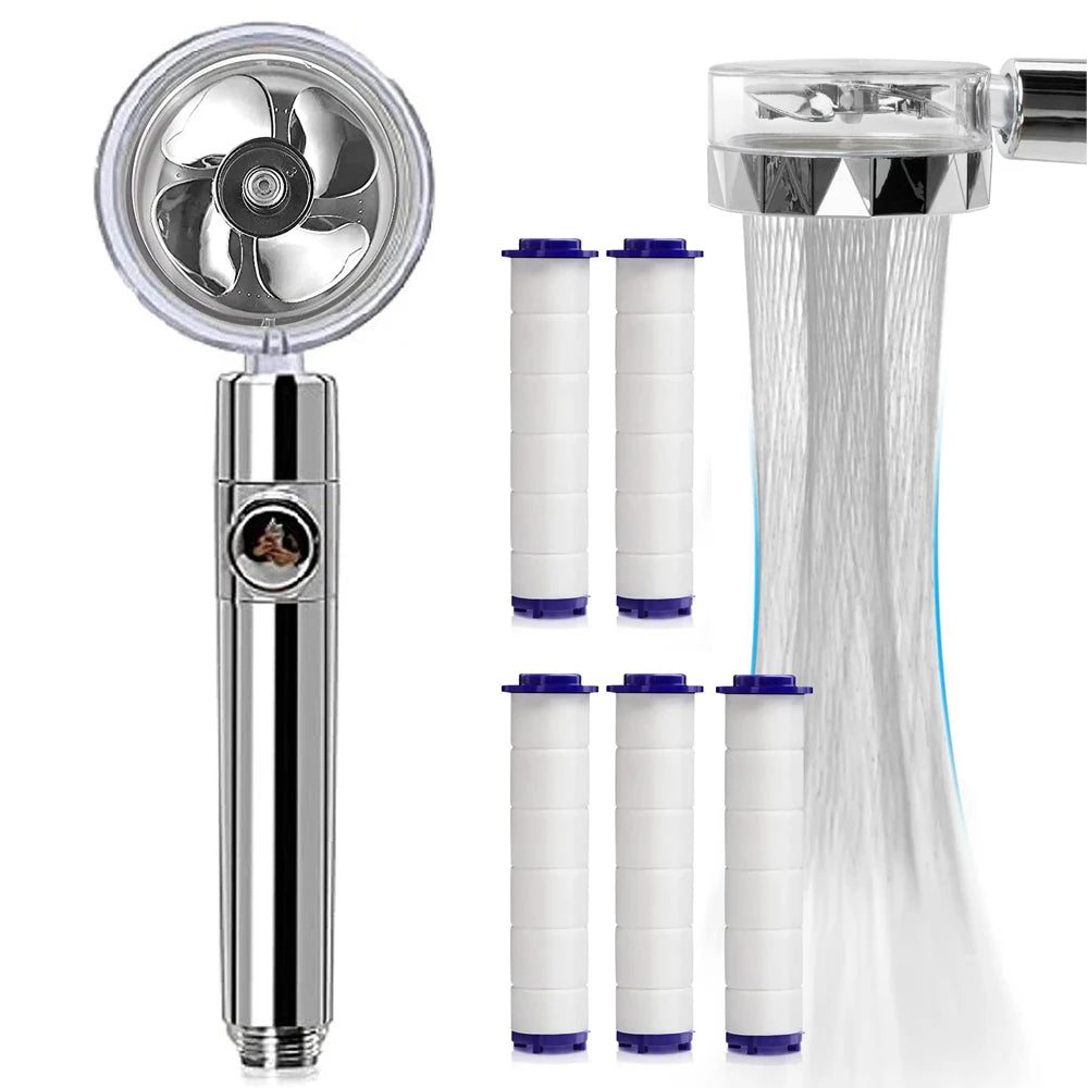 Water Saving Handhold Shower Head Nozzle Filter 360