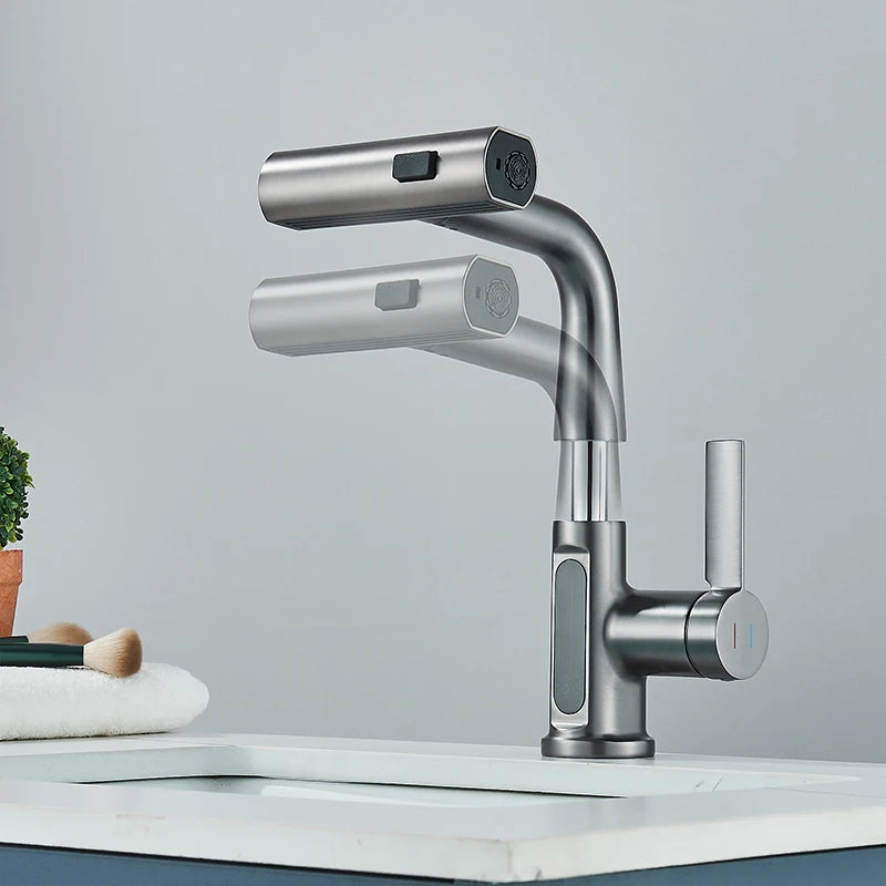 Lcd Bathroom Basin Faucet Digital Display Basin Tap
