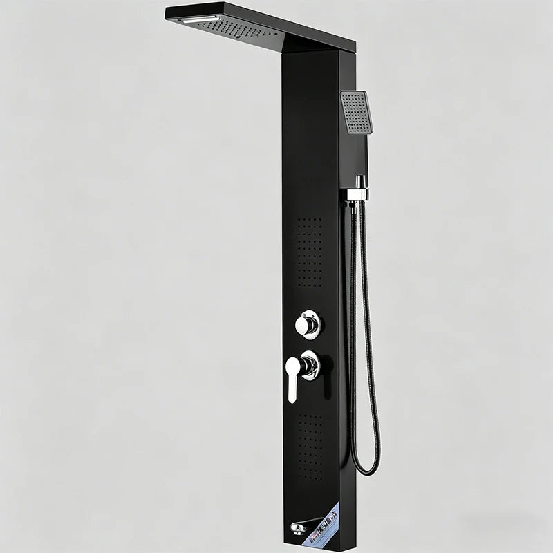 Rain Waterfall Shower Panel Faucet Body Massage Jets