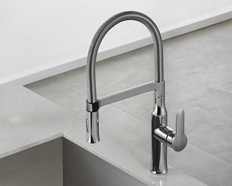 Tolm Brushed Nickel Modern Polished Chrome Brass Sink