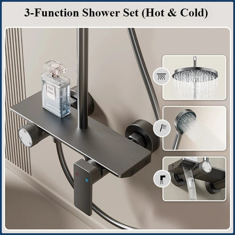 Knob Type Three Ways Water Outlet Sunflower Shower