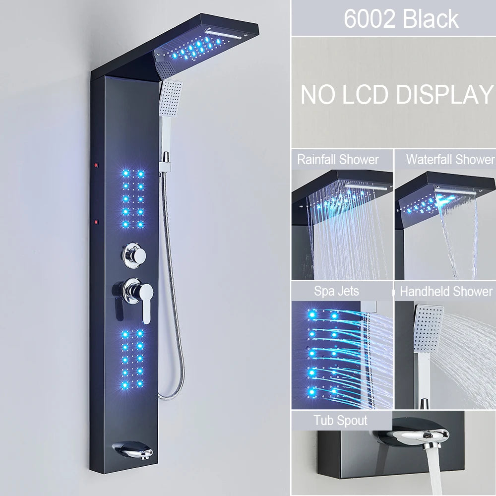 Ulgksd Bathroom Shower Panel Led Light Bathroom Faucet