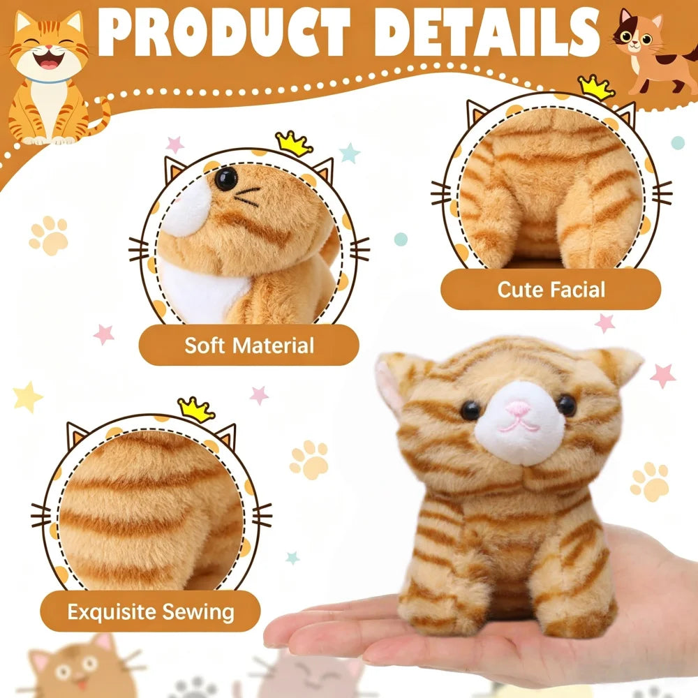 8-32set Adopt Kitten Party Favors Cat Stuffed Animals