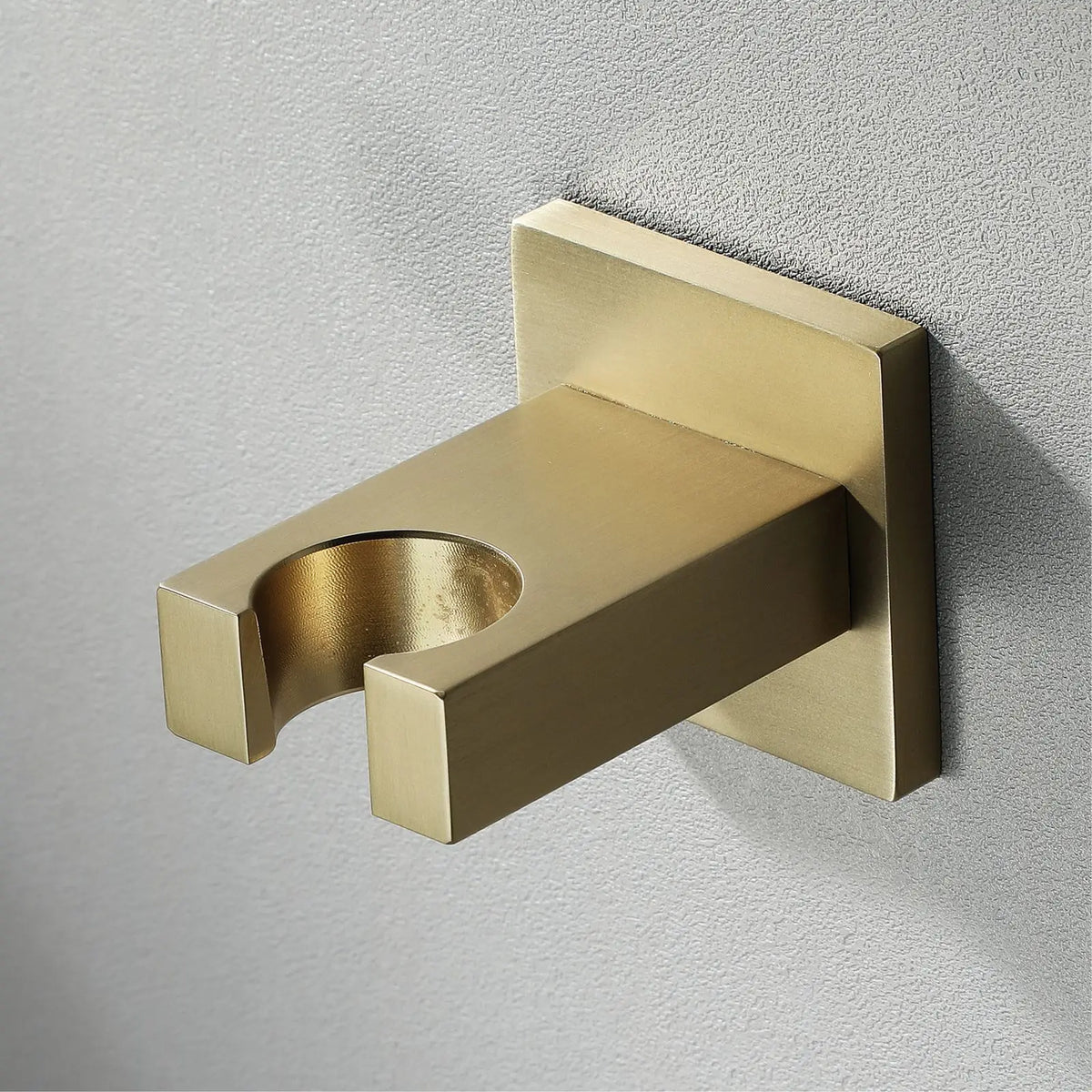 Wall-Mounted Shower Base Chrome Black Gold Square Hand-Held
