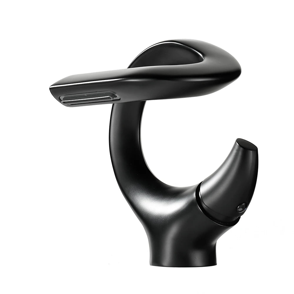 Design Basin Faucet Brass Bathroom Basin Waterfall Cold