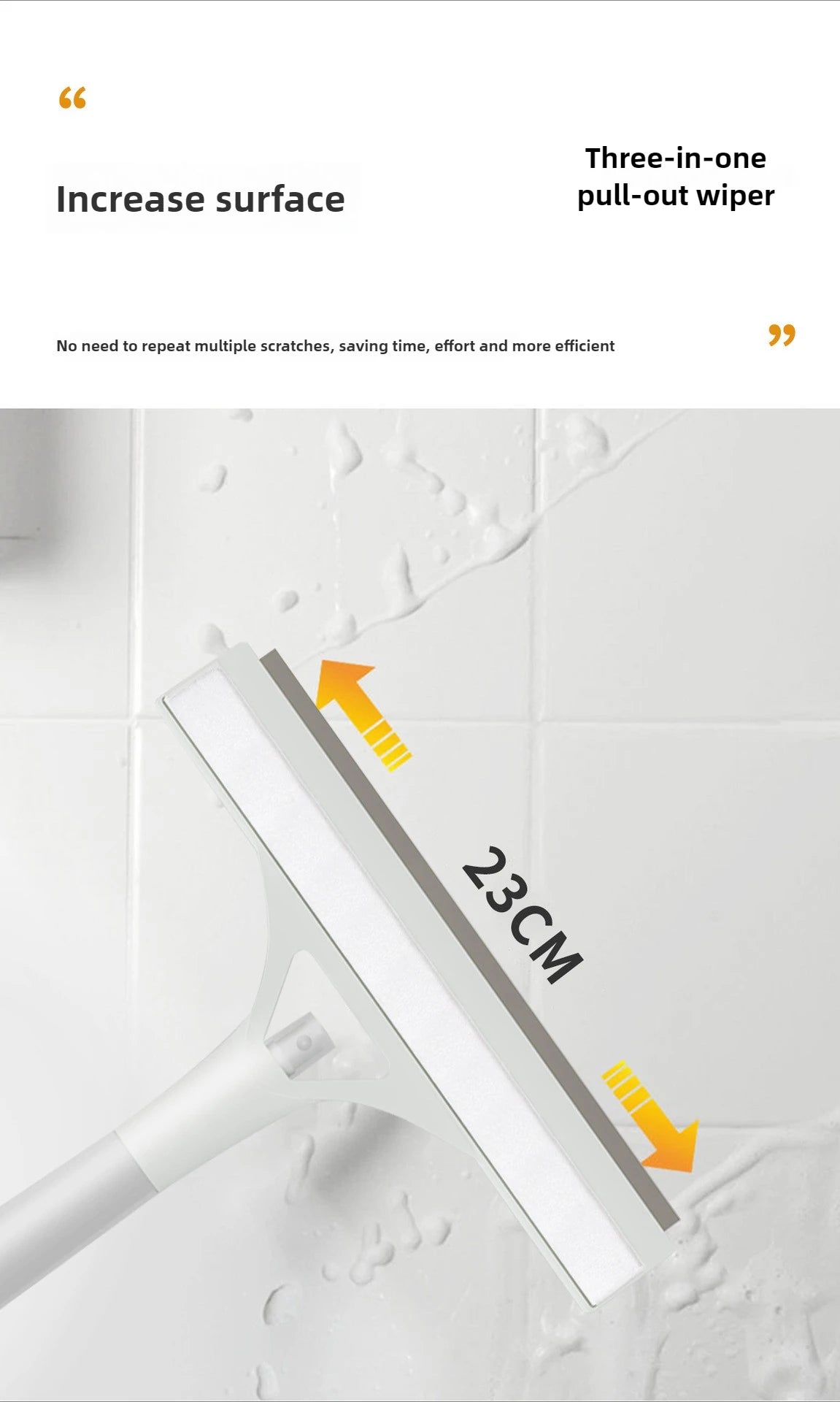 Glass Cleaning Artifact Bathroom Mirror Brush Window Wiper