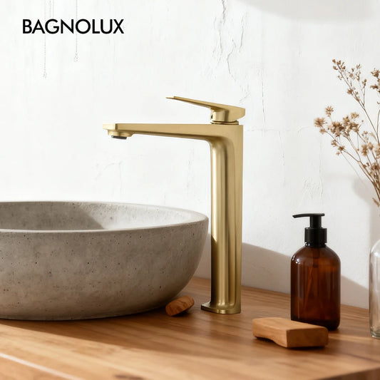 Bathroom Sink Faucet Deck Mount Brass Cold Mixer