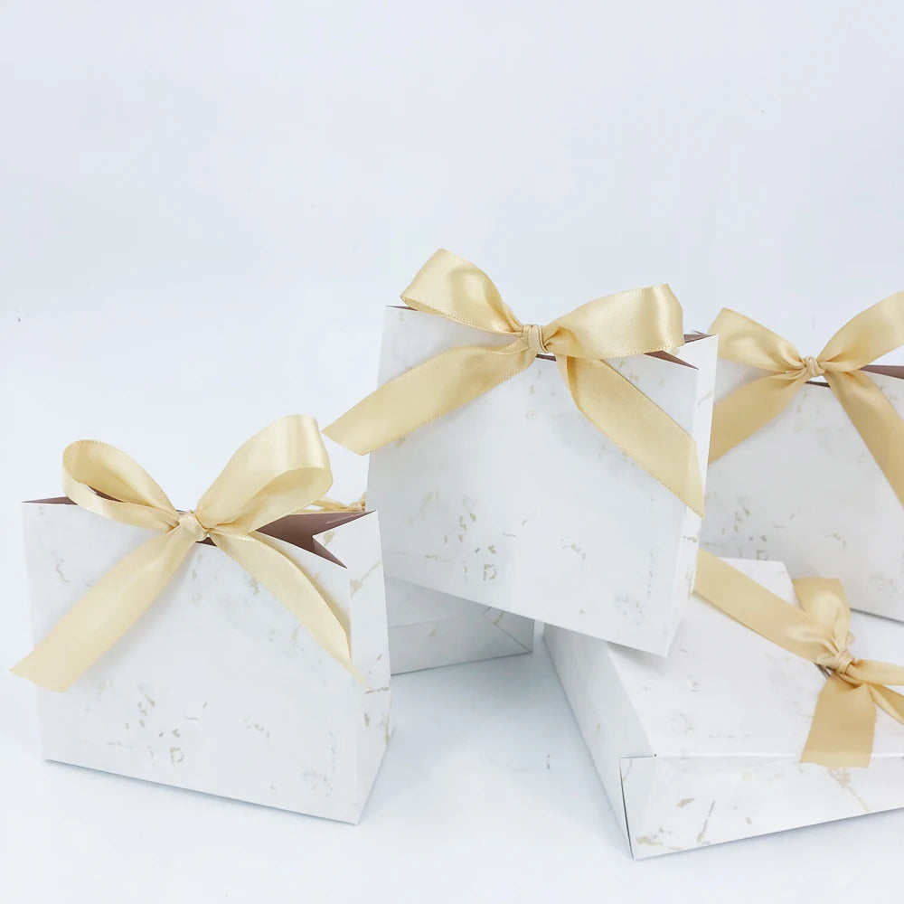 Customization Marble Style Gift Box Wedding Baby Shower